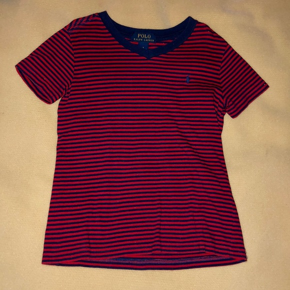 💙Boys POLO Red/Blue Stripes Size:6 Good Condition - Picture 2 of 5